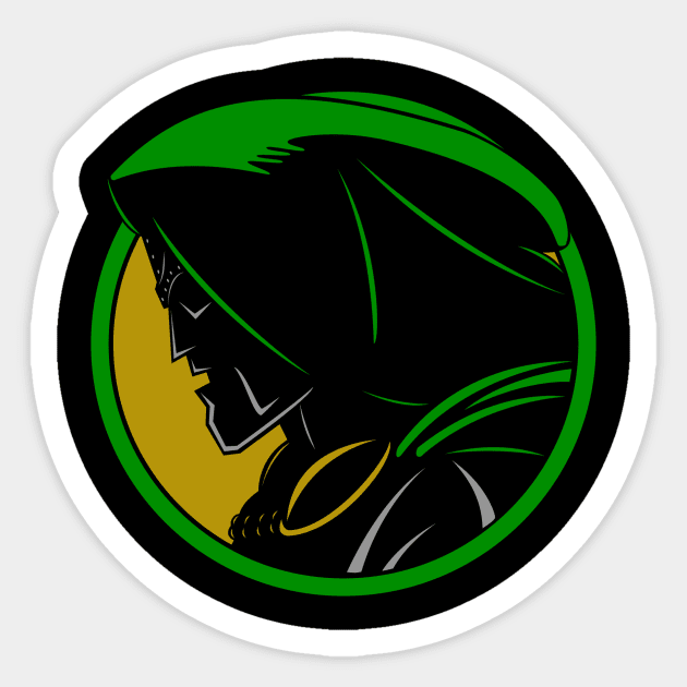 Doctor Doom Sticker by Melonseta